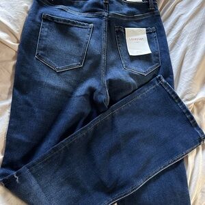 Lovervet Women's Boot Cut Jeans - Dark Blue